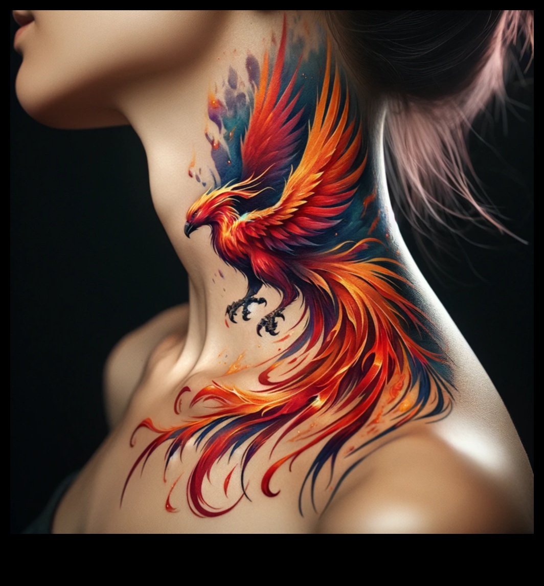 Eleganță fluidă: îmbrățișează grația tatuajelor cu acuarelă