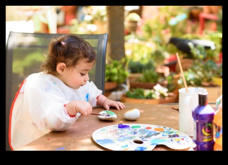 Pensula jucăușă: cultivarea creativității la bebeluș